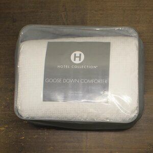 Hotel Collection White Goose Down Lightweight Comforter White Full/Queen